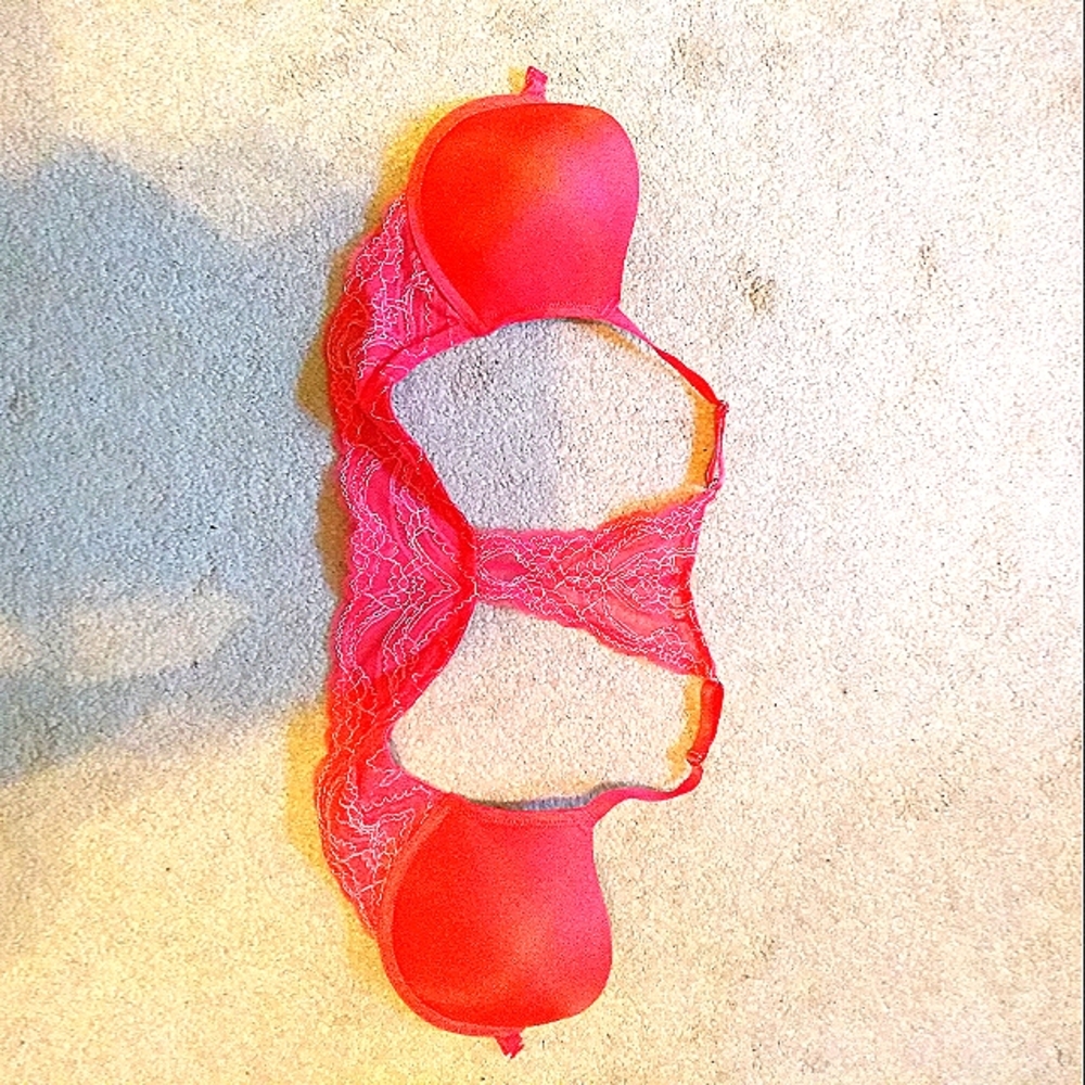 Candies Front-Closer Pink🌷Lace Bra 36C - Picture 5 of 5